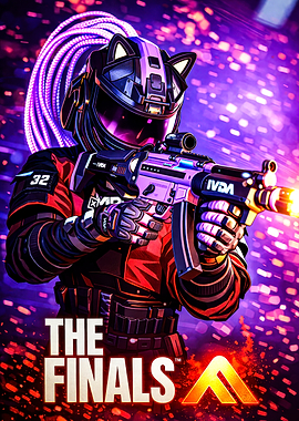 The Finals Game Character with Gun