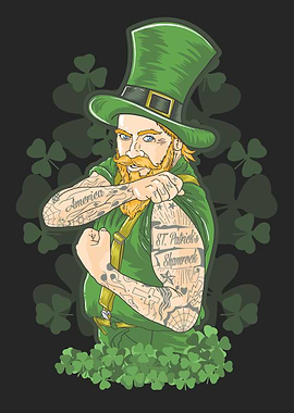 Tattooed Leprechaun St. Patrick's Day