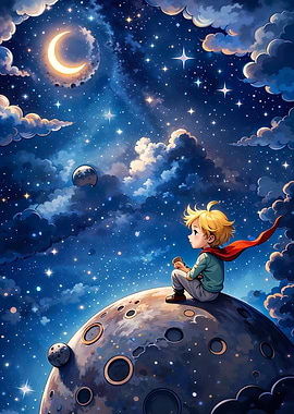 The Little Prince on a Planet
