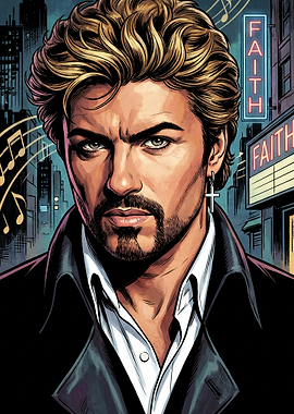 George Michael Comic Art