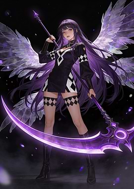Anime Angel with Scythe