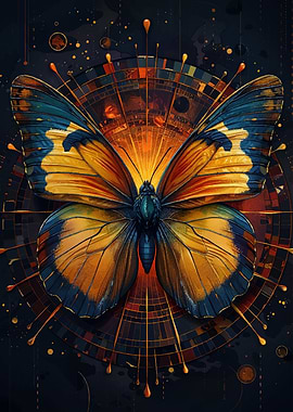 Celestial Butterfly Art