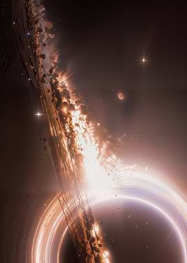 interstellar movie Black Hole Accretion Disk and Planet