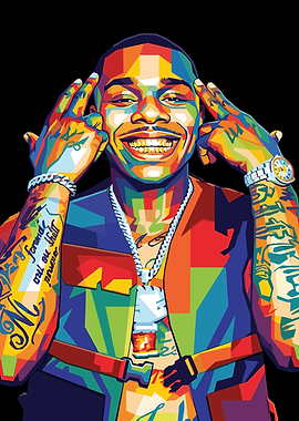 DaBaby Pop Art Portrait