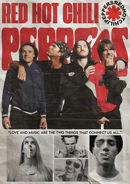 Red Hot Chili Peppers Band Poster