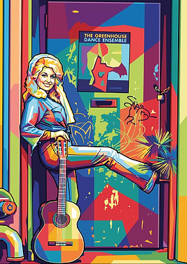 Dolly Parton Pop Art Portrait