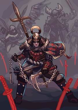 Nioh Samurai Warrior with Weapons