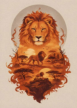 Lion King of the Savannah