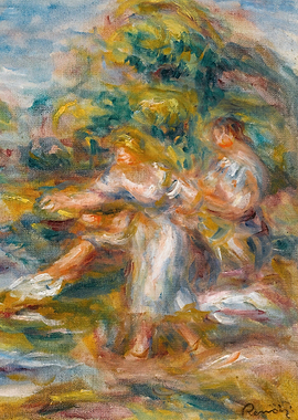 Two women in a garden