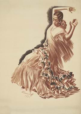 Flamenco Dancer in Motion