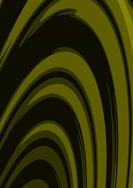 Abstract Swirling Green and Black Pattern
