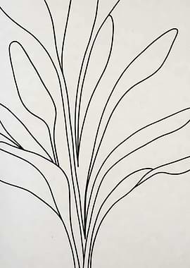 Minimalist Plant Line Art