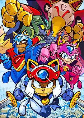Samurai Pizza Cats Illustration Art
