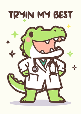 Doctor Alligator Trying His Best