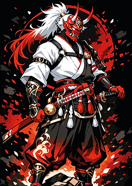 Oni Samurai double katana