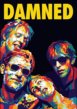The Damned Pop Art Poster