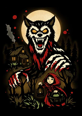 Little Red Riding Hood vs. Werewolf
