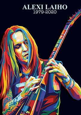 Alexi Laiho Pop Art Portrait