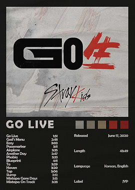 Stray Kids GO LIVE Album Poster