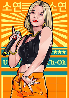 Jeon Soyeon Kpop Pop Art Portrait Poster