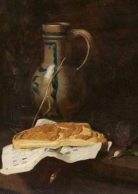Still Life with Bread and Pitcher