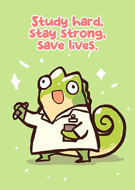 Cute Chameleon Doctor