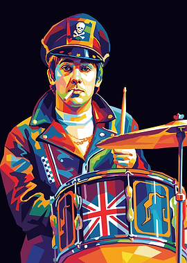 Keith Moon Pop Art Portrait