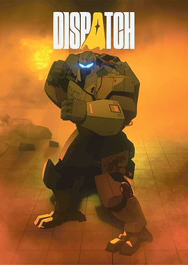 Mecha Robot with Dispatch Logo