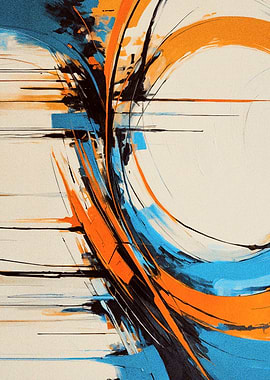 Futuristic Industrial Lines Abstract