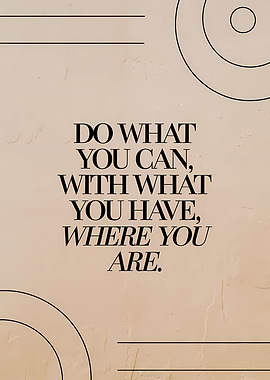 Inspirational Quote on Textured Background