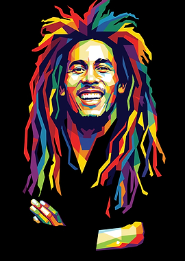 Bob Marley Pop Art Portrait