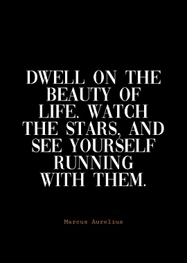 Marcus Aurelius quote on life and stars