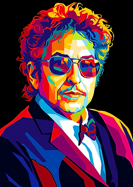 Bob Dylan Pop Art Portrait