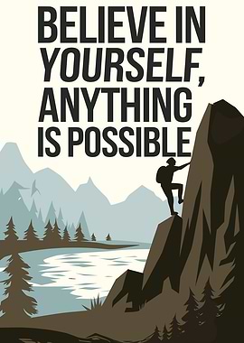 Believe in yourself, anything is possible