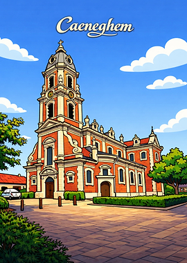 Kanegem Church Illustration