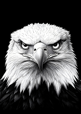 Intense Eagle Portrait