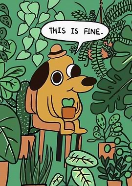 This is Fine Dog in Garden