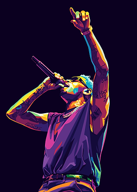 Chris Brown Pop Art