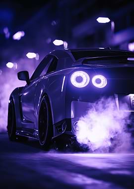 Nissan GTR Exhaust Flames