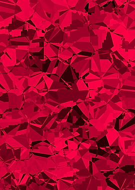 Abstract Red Crystal Texture