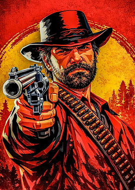 Arthur Morgan with Ammunition Belt