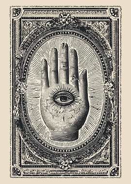 All-Seeing Eye Hand Symbol