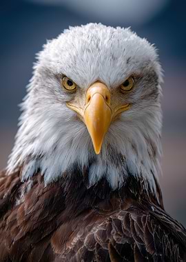 Bald Eagle Close-Up Portrait
