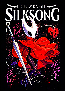 Hollow Knight Silksong Hornet Poster