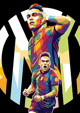Lautaro Martinez Inter Milan Pop Art