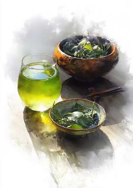 Green Tea Still Life