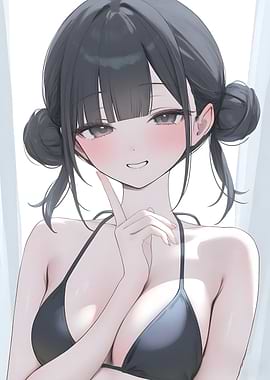 Anime Girl in Bikini