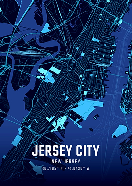 Jersey City Midnight City Map