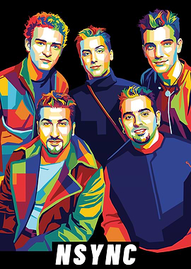 NSYNC Pop Art Portrait
