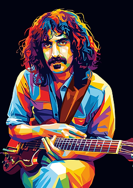 Frank Zappa Pop Art Portrait